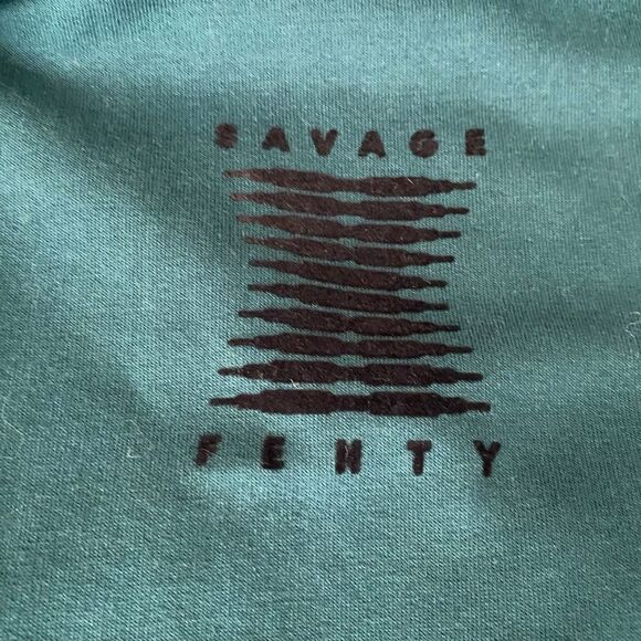 Savage X Fenty Forever Savage Showgirl Short Robe Hunter Green XL/1X NWT - Picture 5 of 7